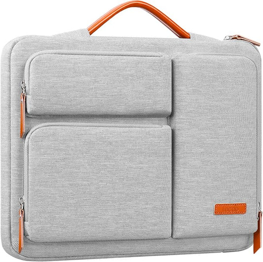 Lacdo 360° Protective 15-16 inch Laptop Sleeve Case for 15-15.6 inch Acer HP Lenovo Dell ASUS Laptop, 16 inch New MacBook Pro M5 Pro/Max A3428 A3429 (2026), A3403 A3186 A2991 A2780 Computer Bag, Gray