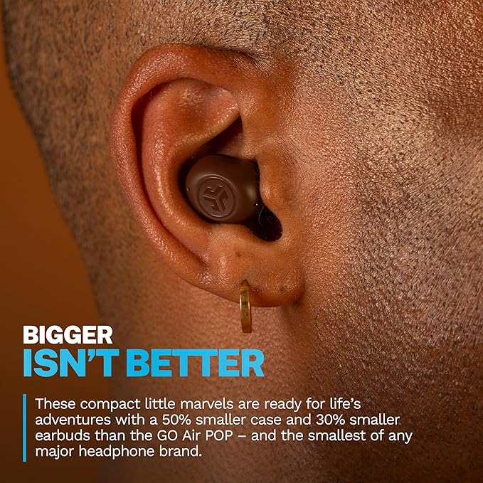 JLab JBuds Mini Tones True Wireless Bluetooth Earbuds with Charging Case, (4625 W), IP55 Sweat and Dust Proof, Bluetooth Multipoint, Be Aware Audio, 3 EQ Sound Settings, Crystal Clear Calls