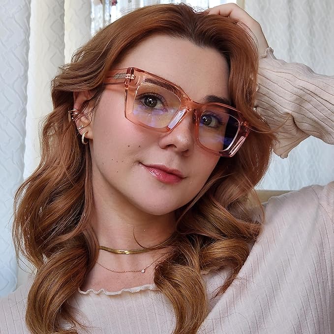 VISOONE Cat Eye Blue Light Blocking Glasses TR90 Anti-glare Women Calida