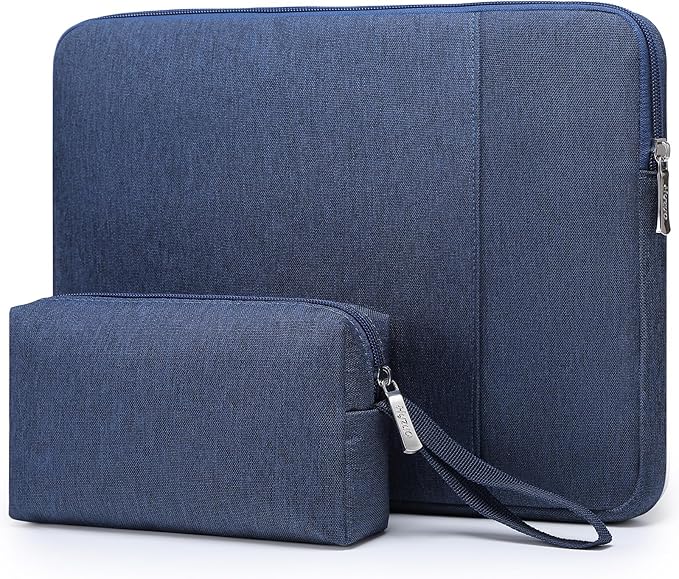 HYZUO 13.3-14 Inch Laptop Sleeve Bag Set for MacBook Pro 14 M5/M4/M3/M2/M1 Pro/Max A3426 A3427 2026-2021, MacBook Air/Pro 13.3, 13.5-13.8" Surface Book/Laptop, Notebook Case for 13.3" HP, Navy Blue